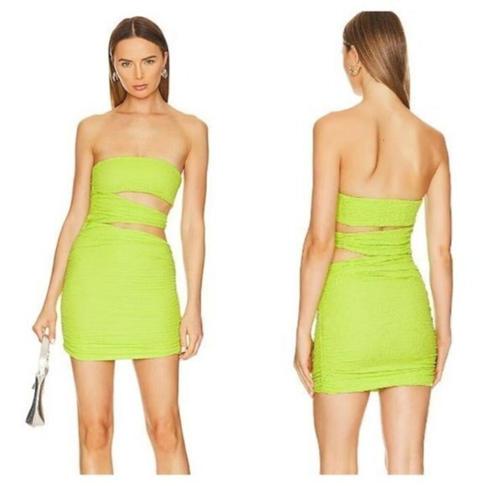 H:Ours Alaric Mini Dress - Lime Green